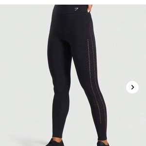Gymshark laser cut tights black